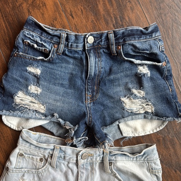 Aeropostale Blue Distressed denim shorts size 6 two pairs total (G4) - Picture 3 of 6